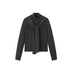 Women's Mock-Neck Pullover Sweater