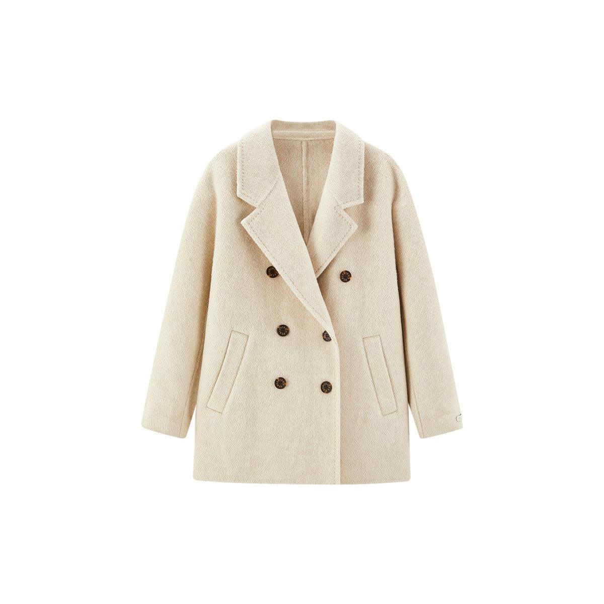 Women's Straight Wool Coat