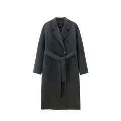 Women's Double-Breasted Double-Face Wool Coat