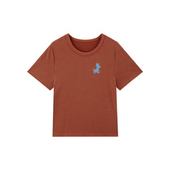 Women's Sequin-Embroidered Cropped T-Shirt