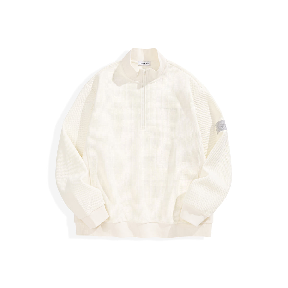 Men's Half-Zip Mock-Neck Fleece Sweatshirt