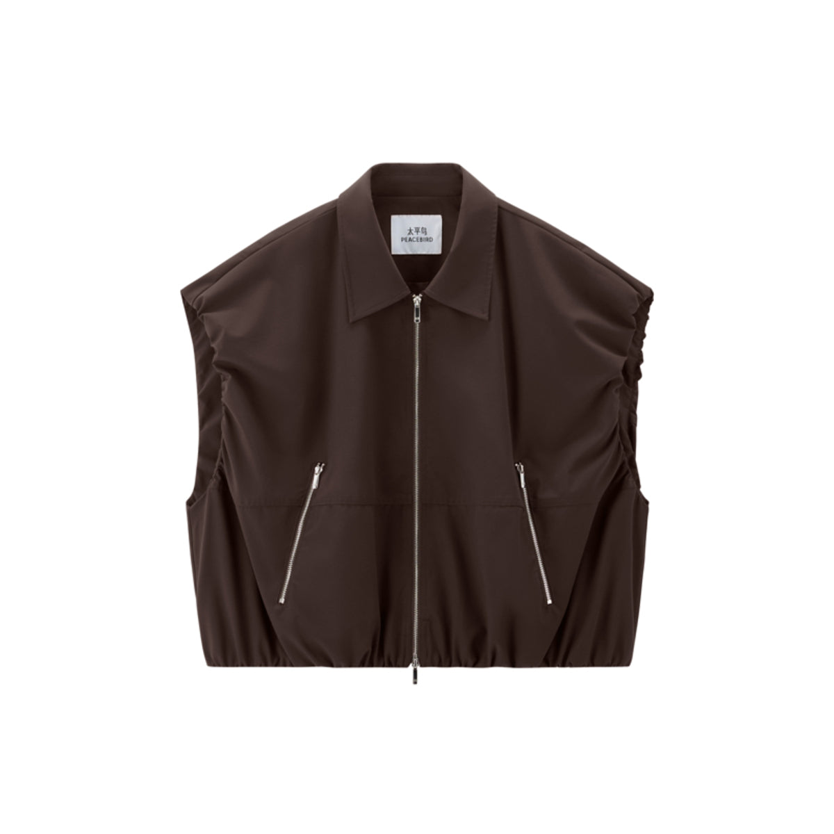 Women's Brown Utility-Inspired Casual Set