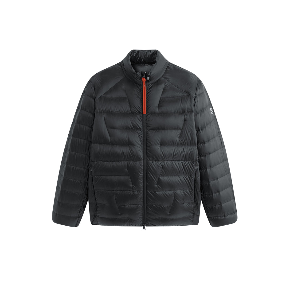 Men's Stand-Collar Goose Down Jacket with Contrast Details