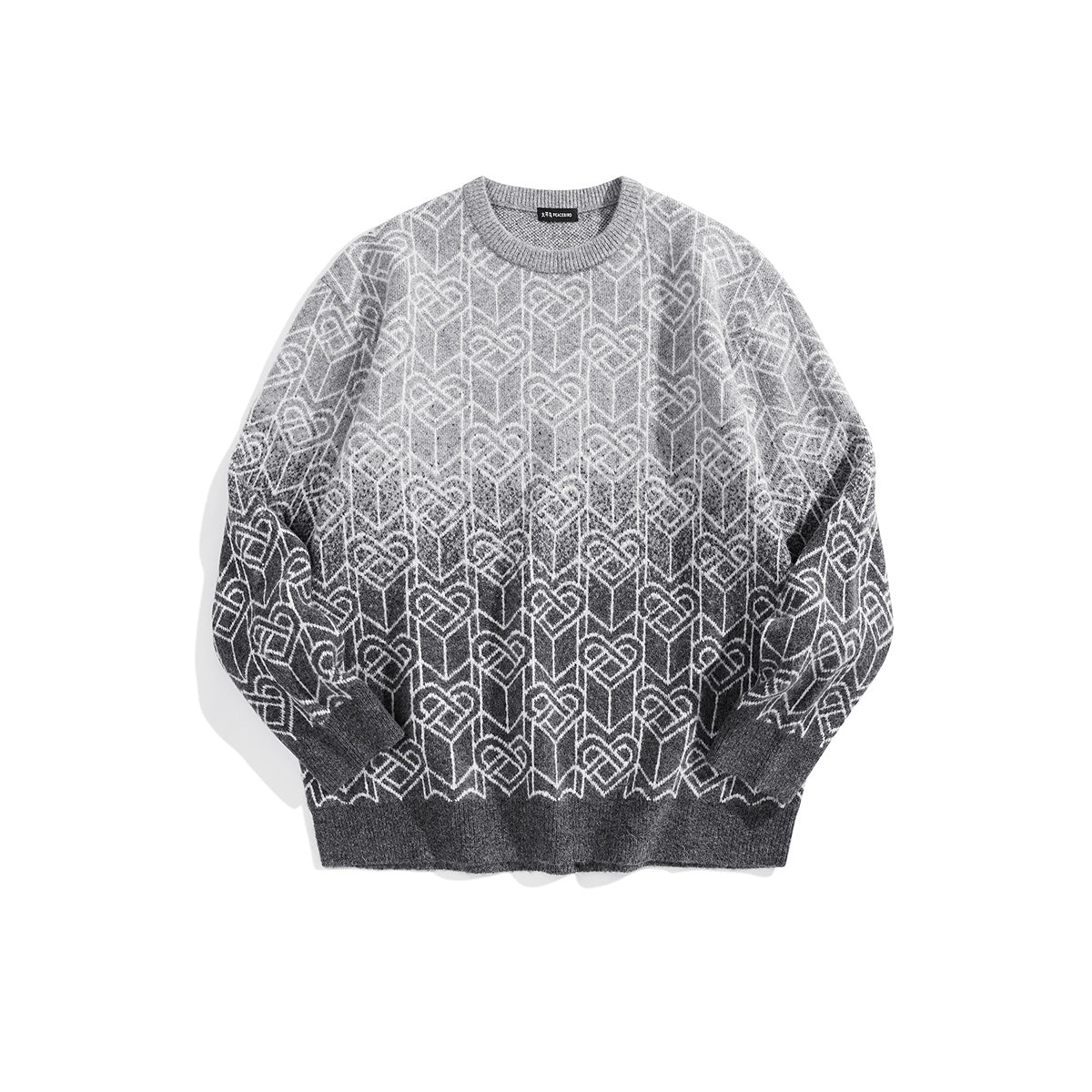 Men's Gradient Jacquard Sweater