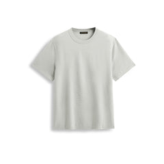Men's Short-Sleeve Knit T-Shirt with Geometric Jacquard