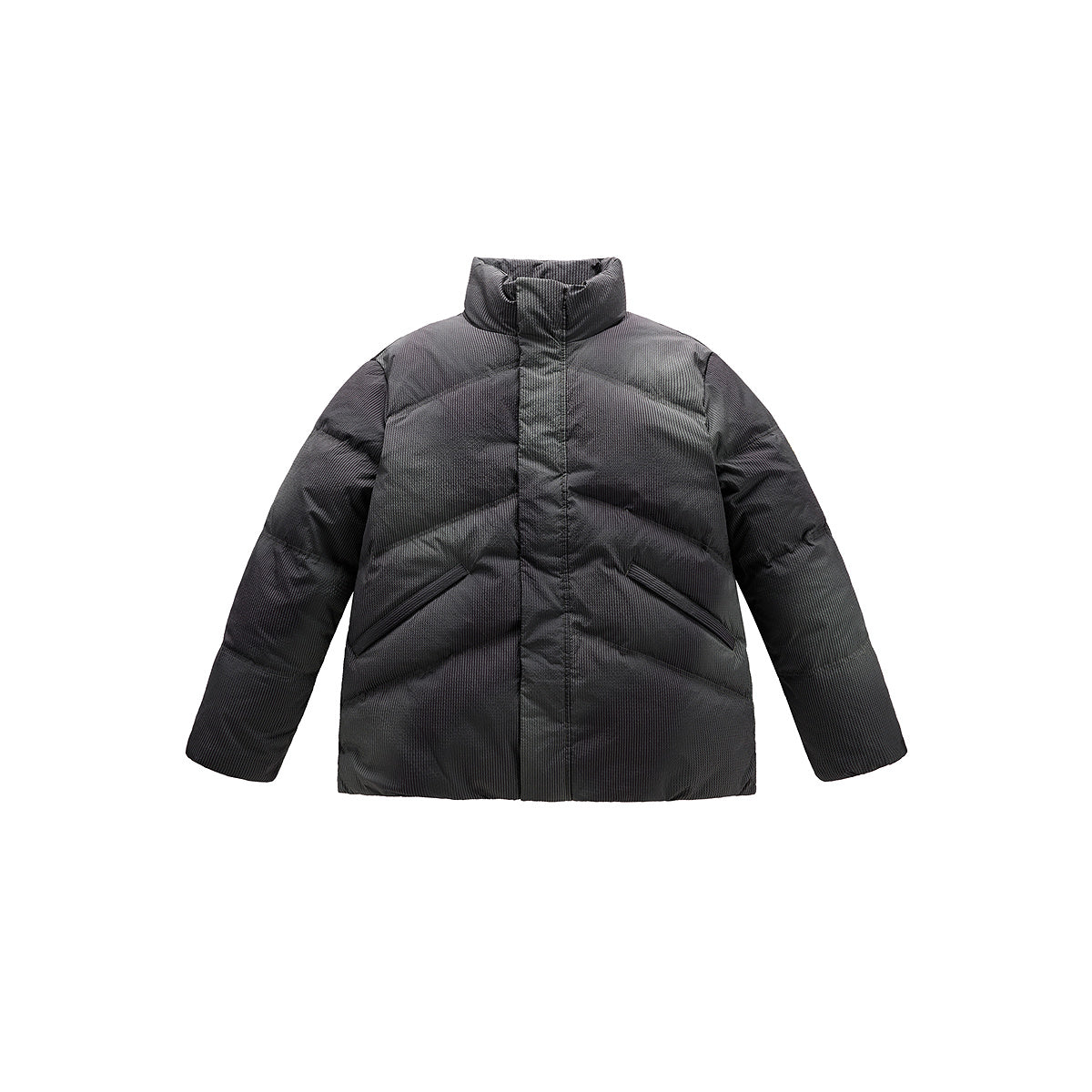 Men's Gradient Pattern Puffer Jacket