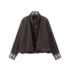 Women's Cropped Jacket with Tulip Hem