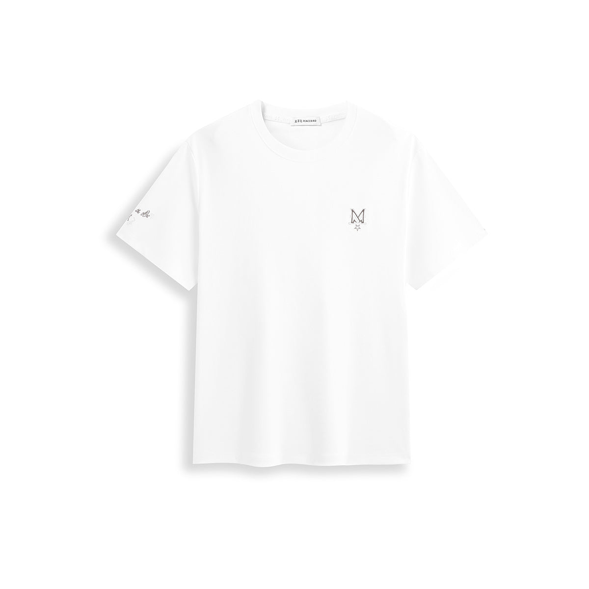 Men's Slim T-Shirt with Contrast Embroidery