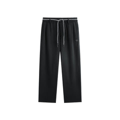 Men's Detachable Drawstring Straight-Leg Pants