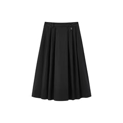 Women's High Waist A-Line Maxi Skirt