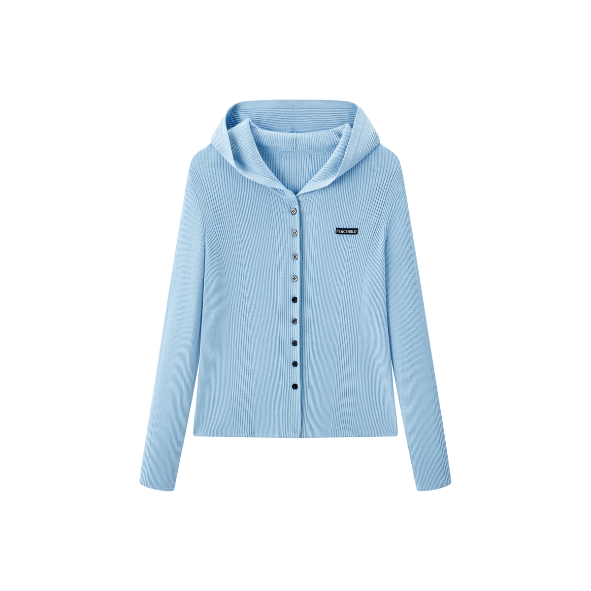 Women's Hooded Slim-Fit Knit Cardigan