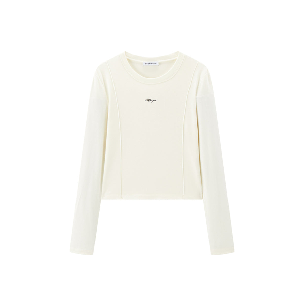 Women's Basic Seam-Detail Long-Sleeve T-Shirt