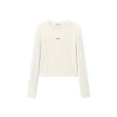 Women's Basic Seam-Detail Long-Sleeve T-Shirt