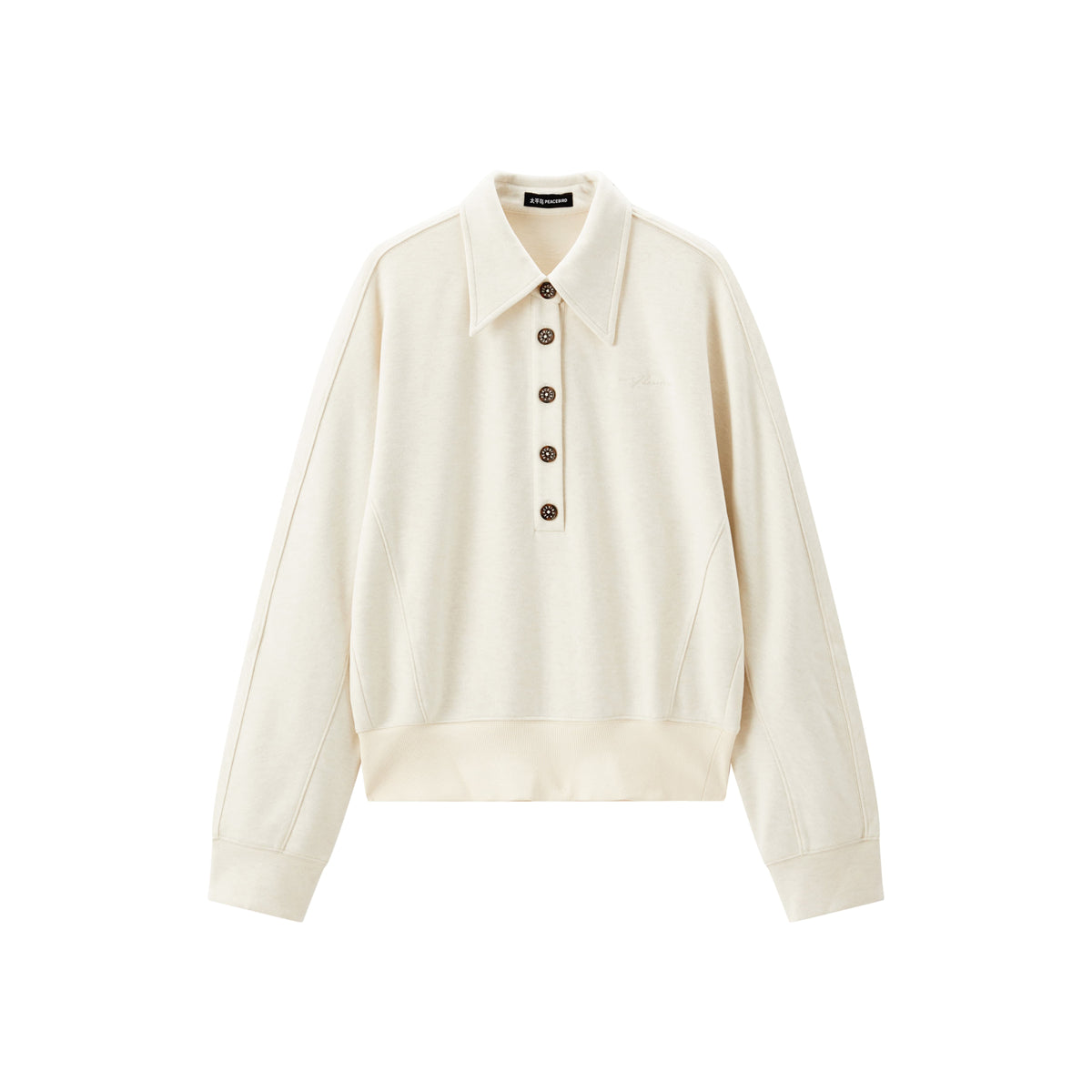 Women's Short Half-Zip Pullover Sweatshirt