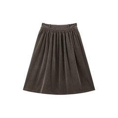 Women's Corduroy Flared Maxi Skirt