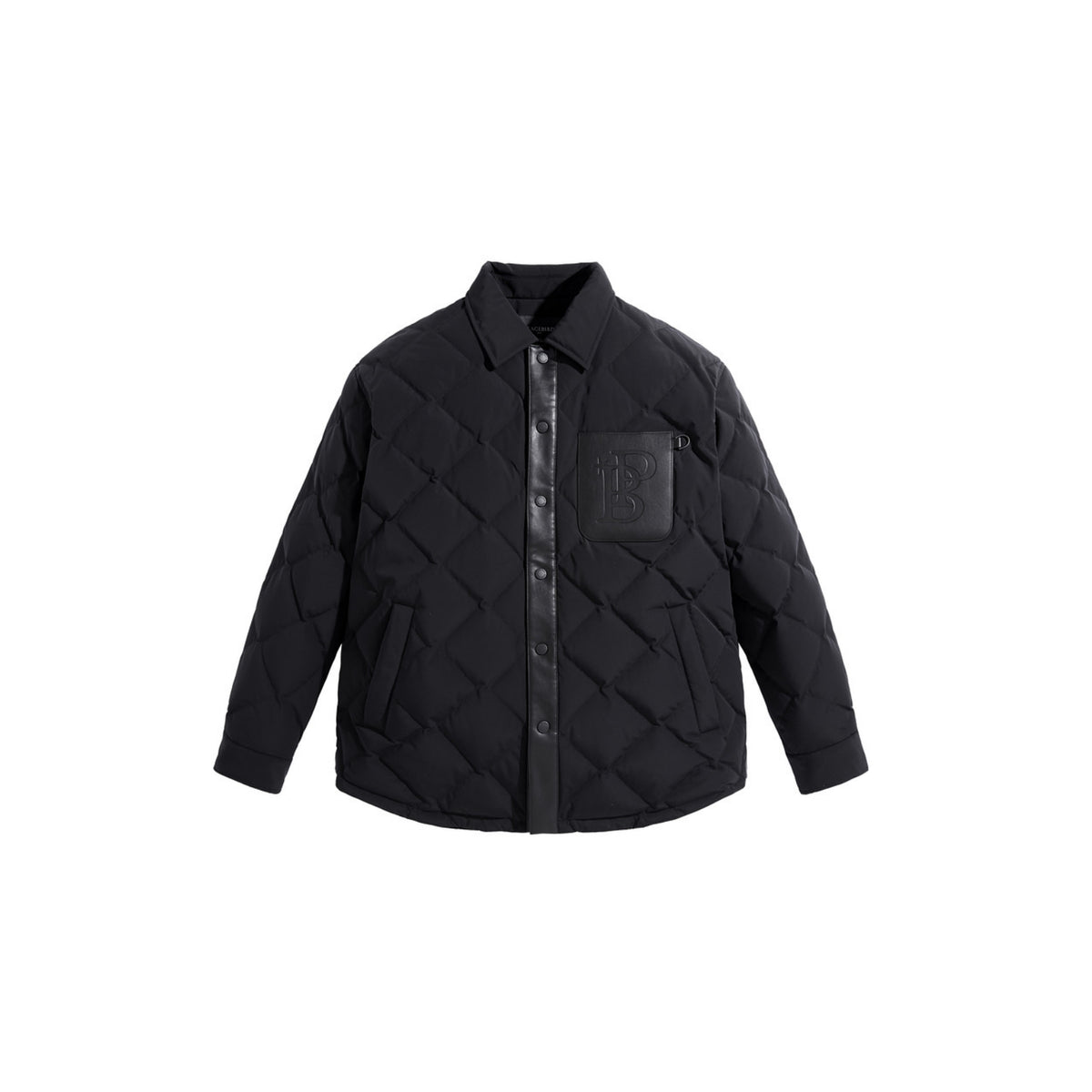 Men's Embossed Label Puffer Jacket