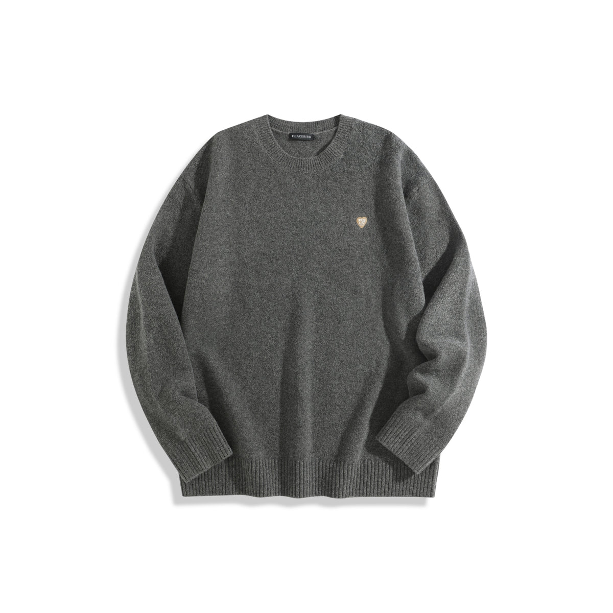 Men's Embroideried Heart Pullover