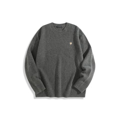 Men's Embroideried Heart Pullover