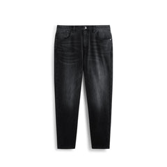 Men's Cashmere-Blend Fleece-Lined Tapered Jeans
