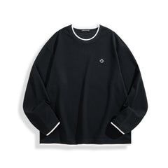 Men's Layered-Look Embroidered Waffle T-Shirt