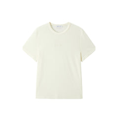 Women's Wool Embroidered Knit T-Shirt