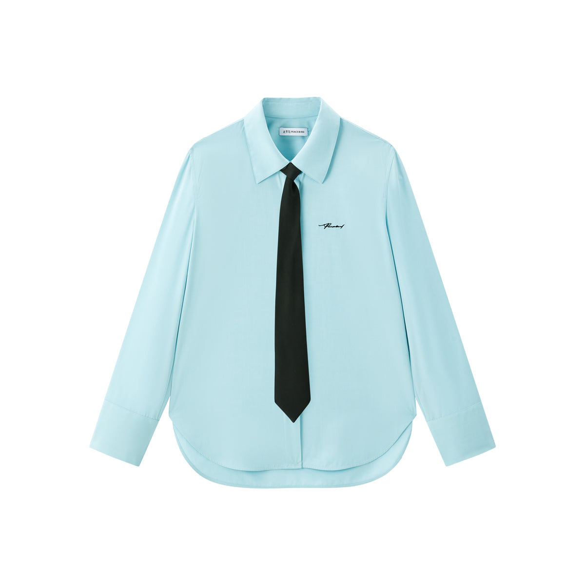 Women's Relaxed Shirt with Detachable Tie