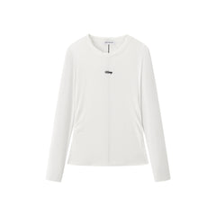 Women's Slim-Fit Ruched-Waist T-Shirt