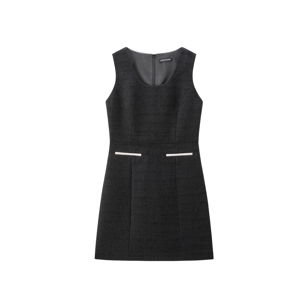 Women's Sleeveless Fitted Tweed Dress