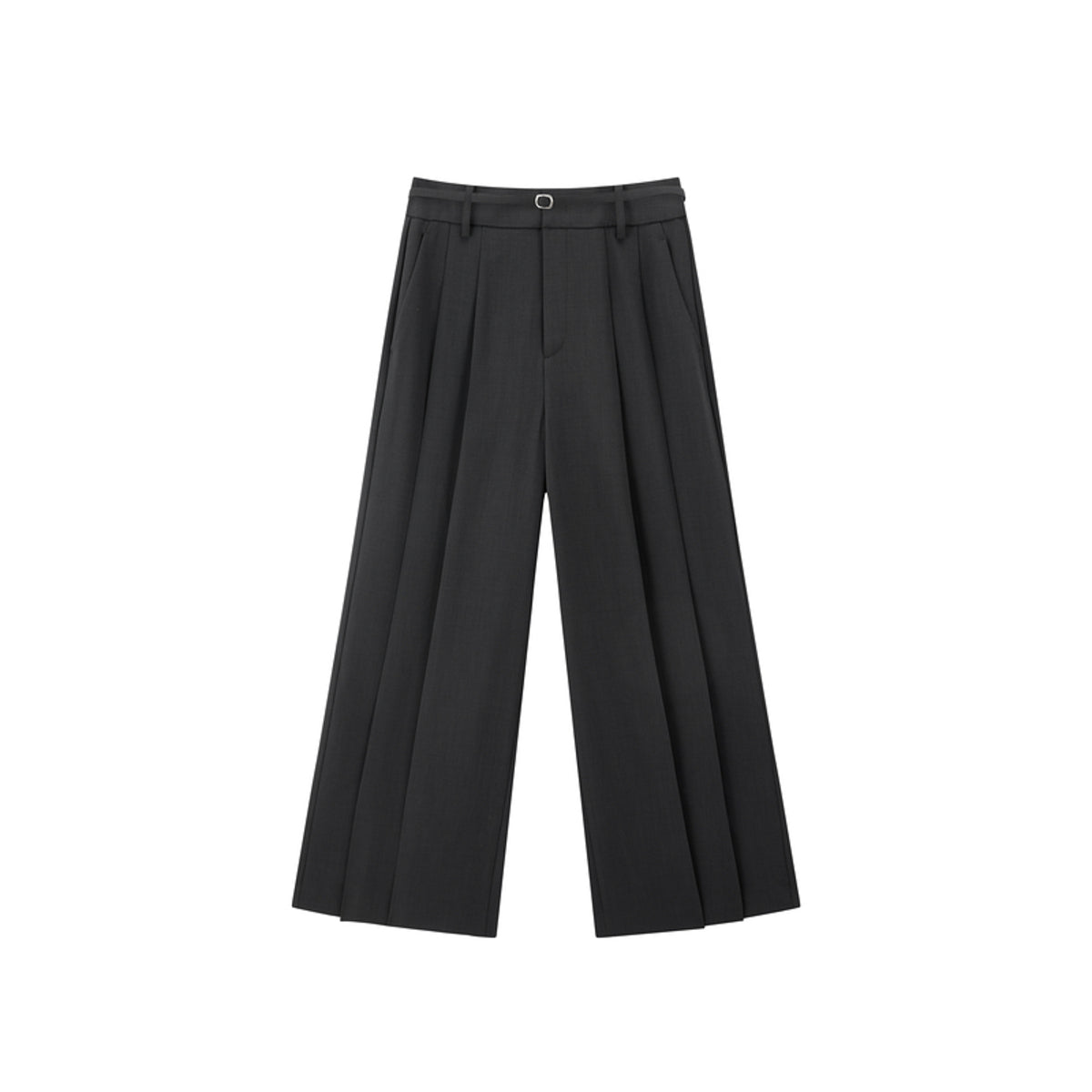 Women's High-Waisted Wide-Leg Pants with Belt