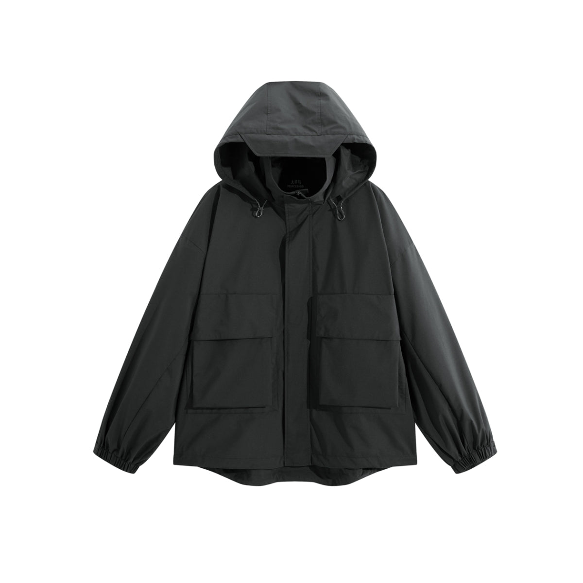Men's Drawstring Outdoor Hooded Jacket