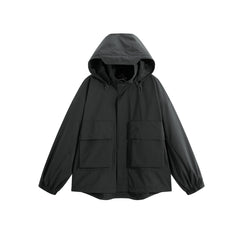 Men's Drawstring Outdoor Hooded Jacket