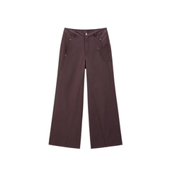 Women's Sateen Wide-Leg Utility Jeans