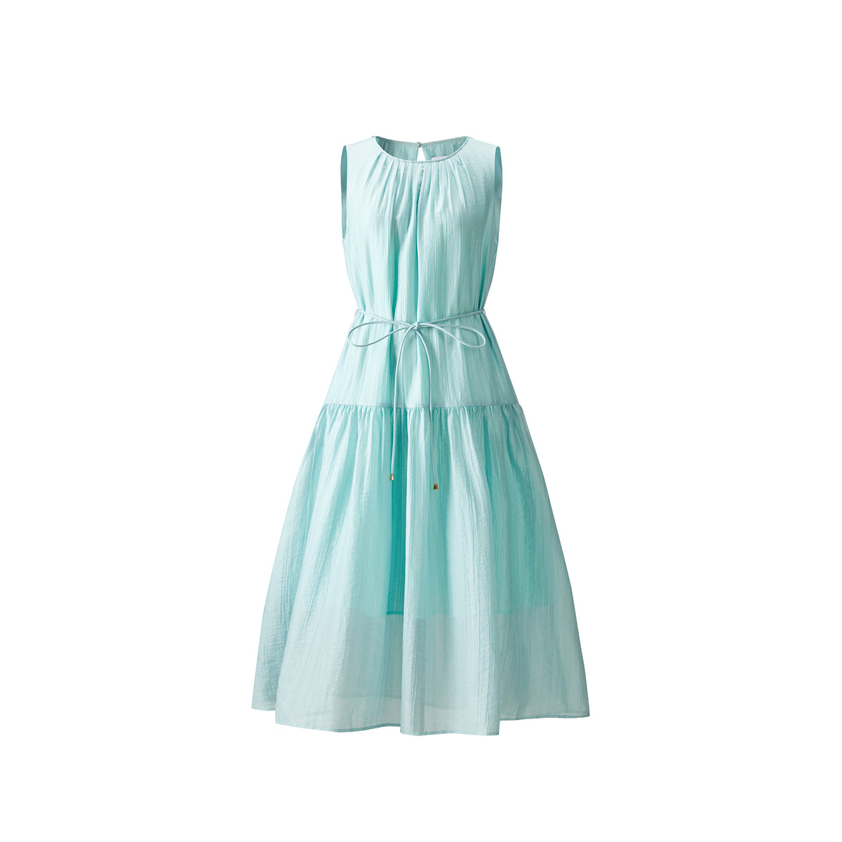Women's Sleeveless Vacation Dress with Back Cutout