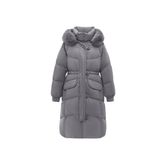 Women's Parka Down Coat With Fox Fur Collar