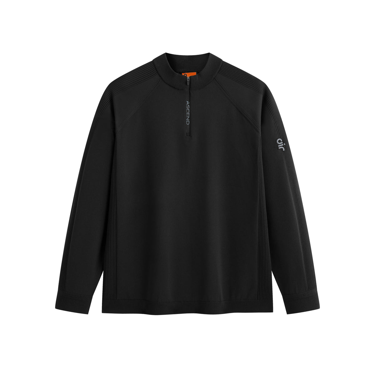 Men's Long-Sleeve Top with Jacquard Back