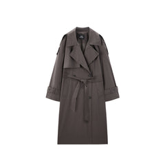 Women's Oversized Double-Breasted Trench Coat