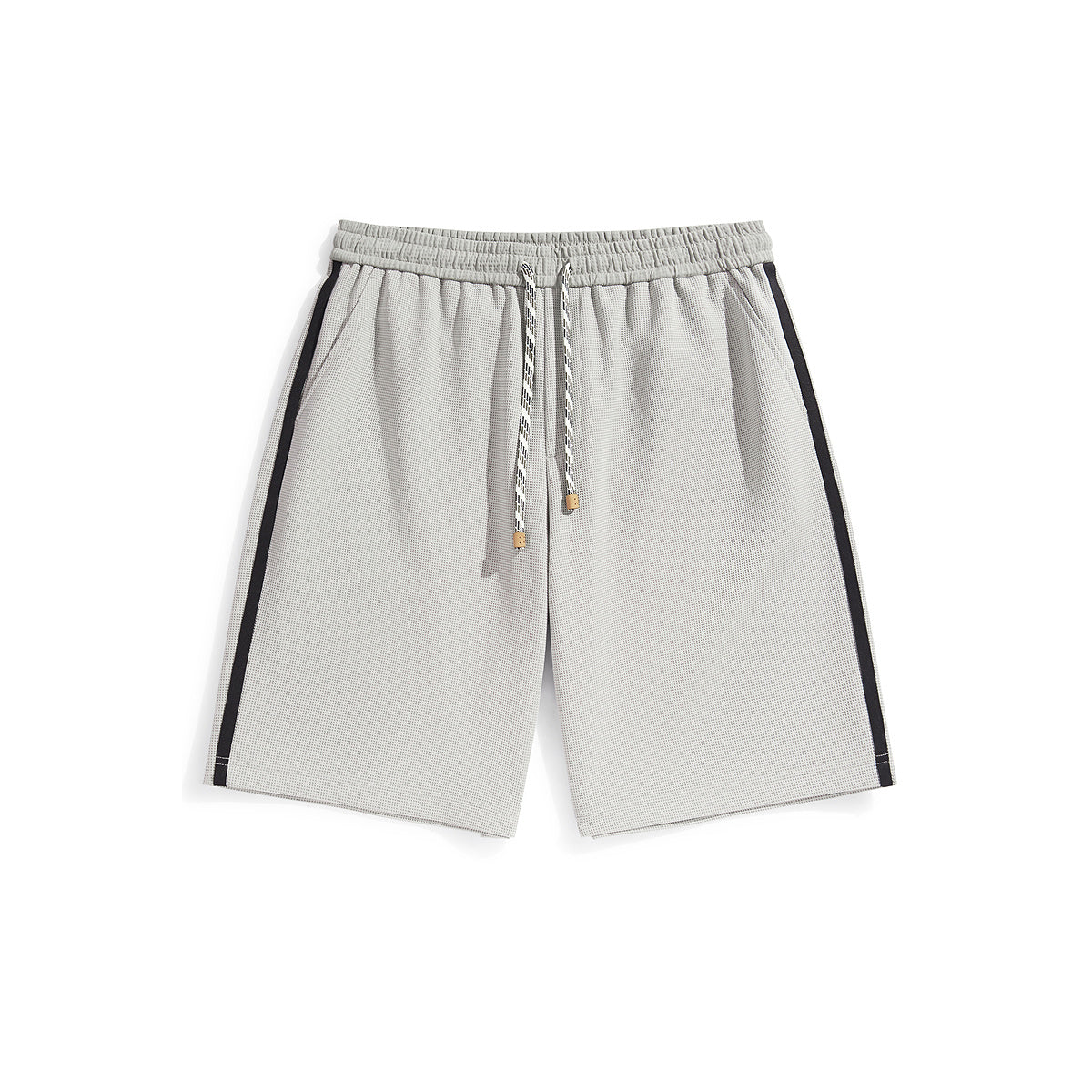 Men's Textured Shorts with Drawstring Waist