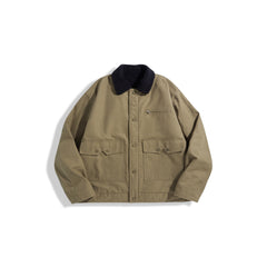 Men's Vintage Quilted Cargo Jacket