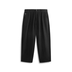 Men's Wide-Leg Jeans with Vintage Faux Leather Patch