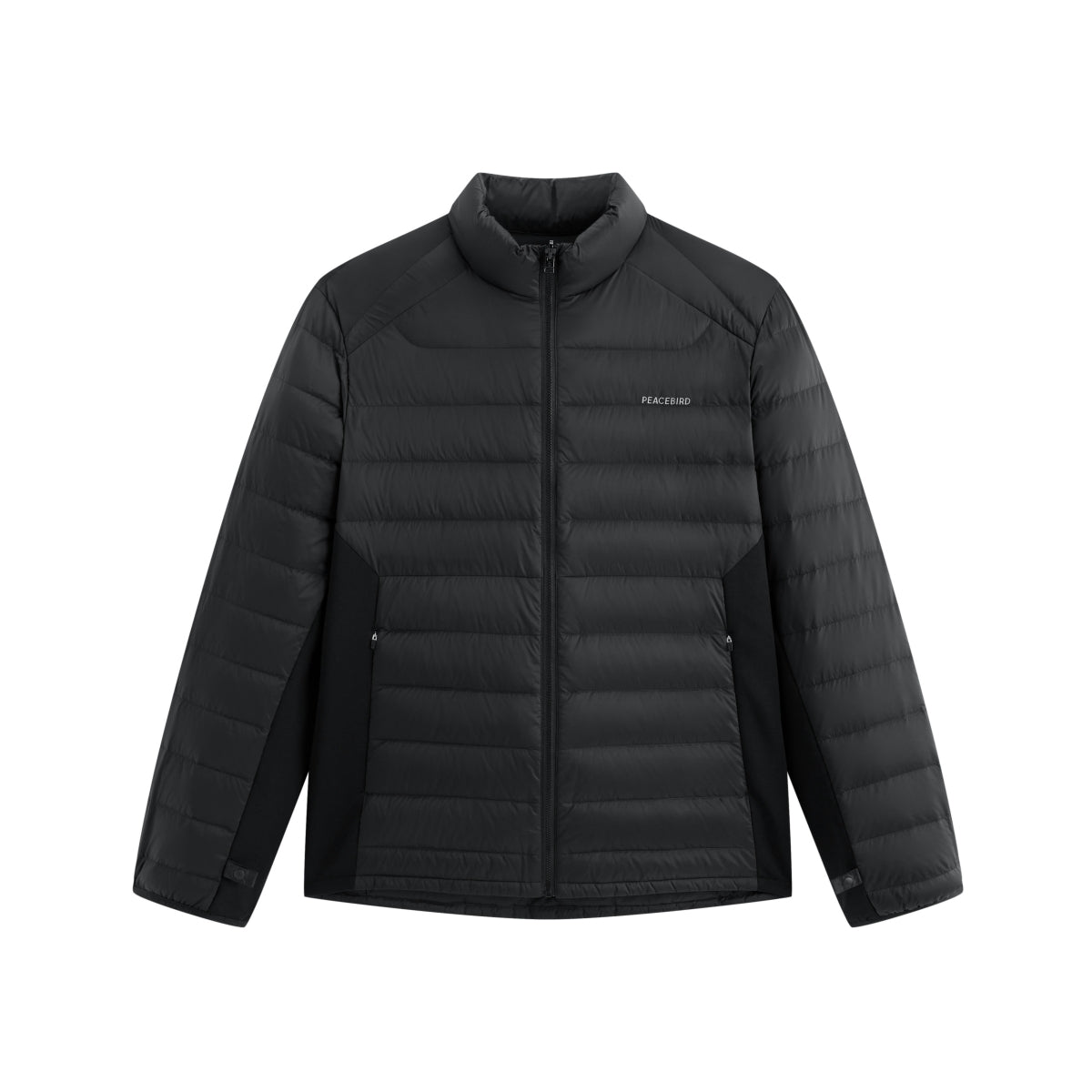 Men's Dual-Fabric Quilted Puffer Jacket