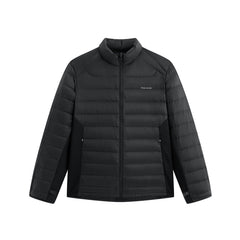 Men's Dual-Fabric Quilted Puffer Jacket