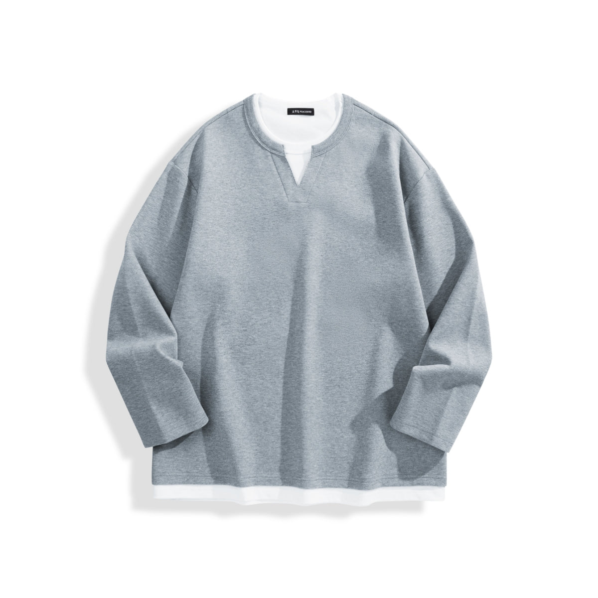 Men's Heavyweight Colorblock Layered-Look T-Shirt