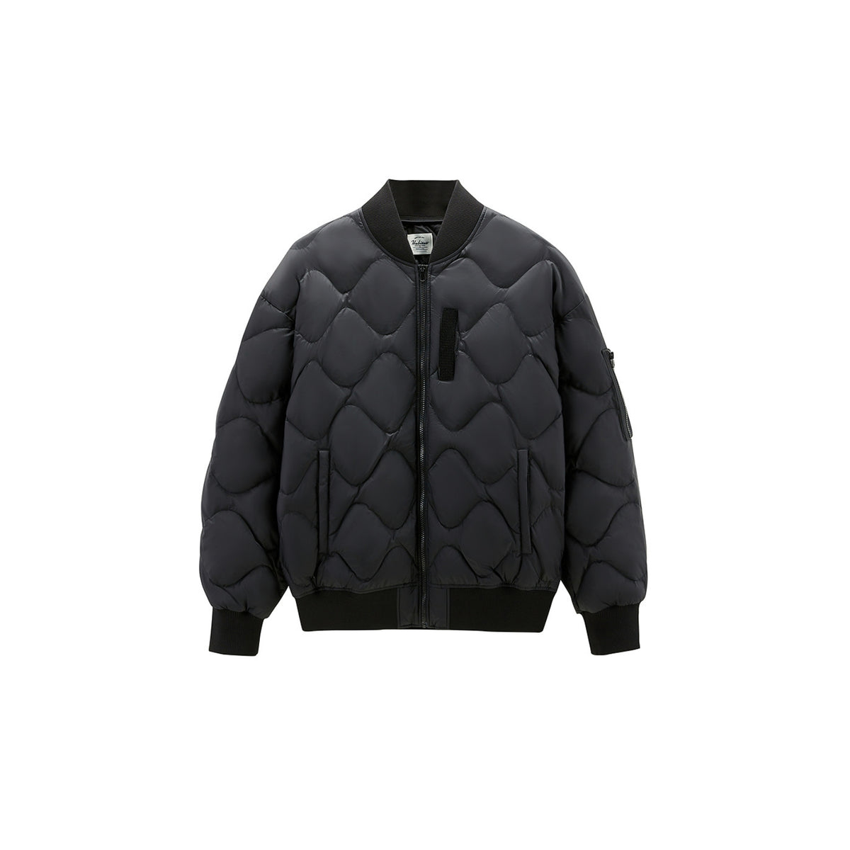 Men's Quilted Baseball Puffer Jacket