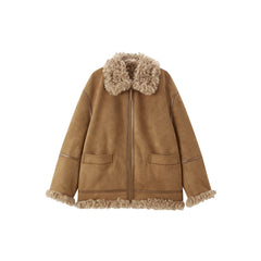 Women's Faux Shearling Oversized Jacket