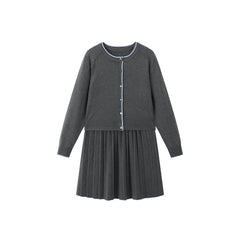 Women's Cardigan and Dress Two-Piece Set