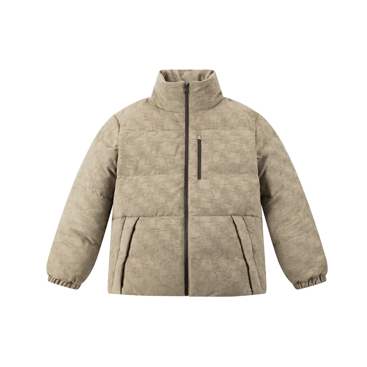 Men's 3D Jacquard Textured Down Jacket