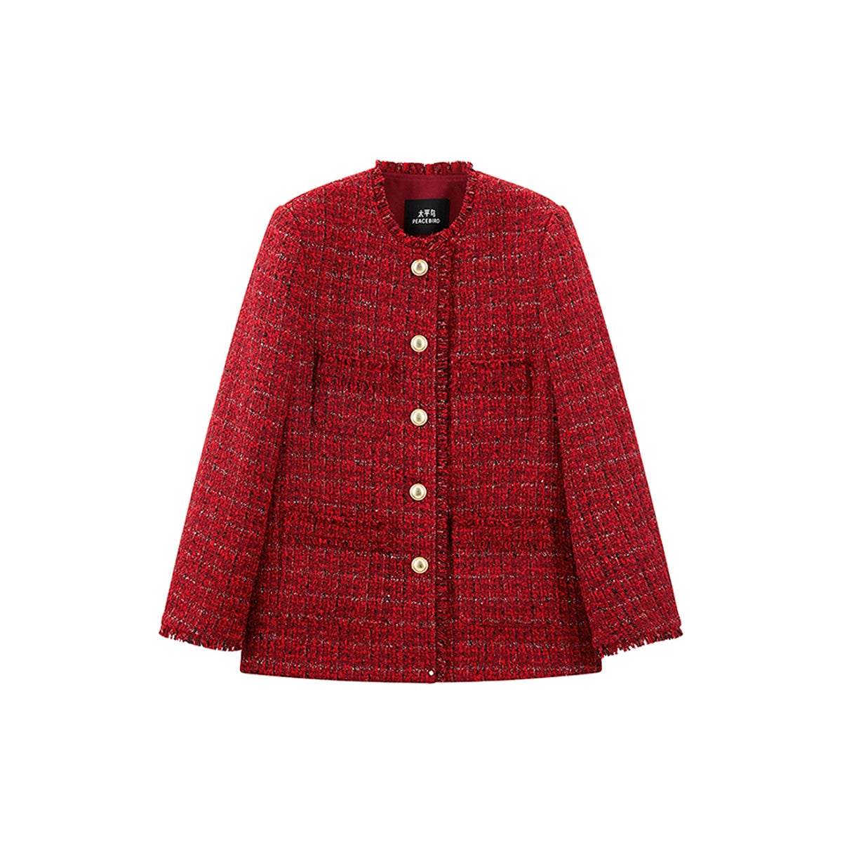 Women's Raw Edge Tweed Jacket