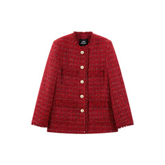 Women's Raw Edge Tweed Jacket