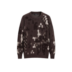 Men's Geometric Jacquard Pullover Sweater