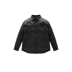 Men's Embossed Label Puffer Jacket